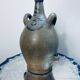 Grey stoneware jug of the botijo type, Spanish gargoulette