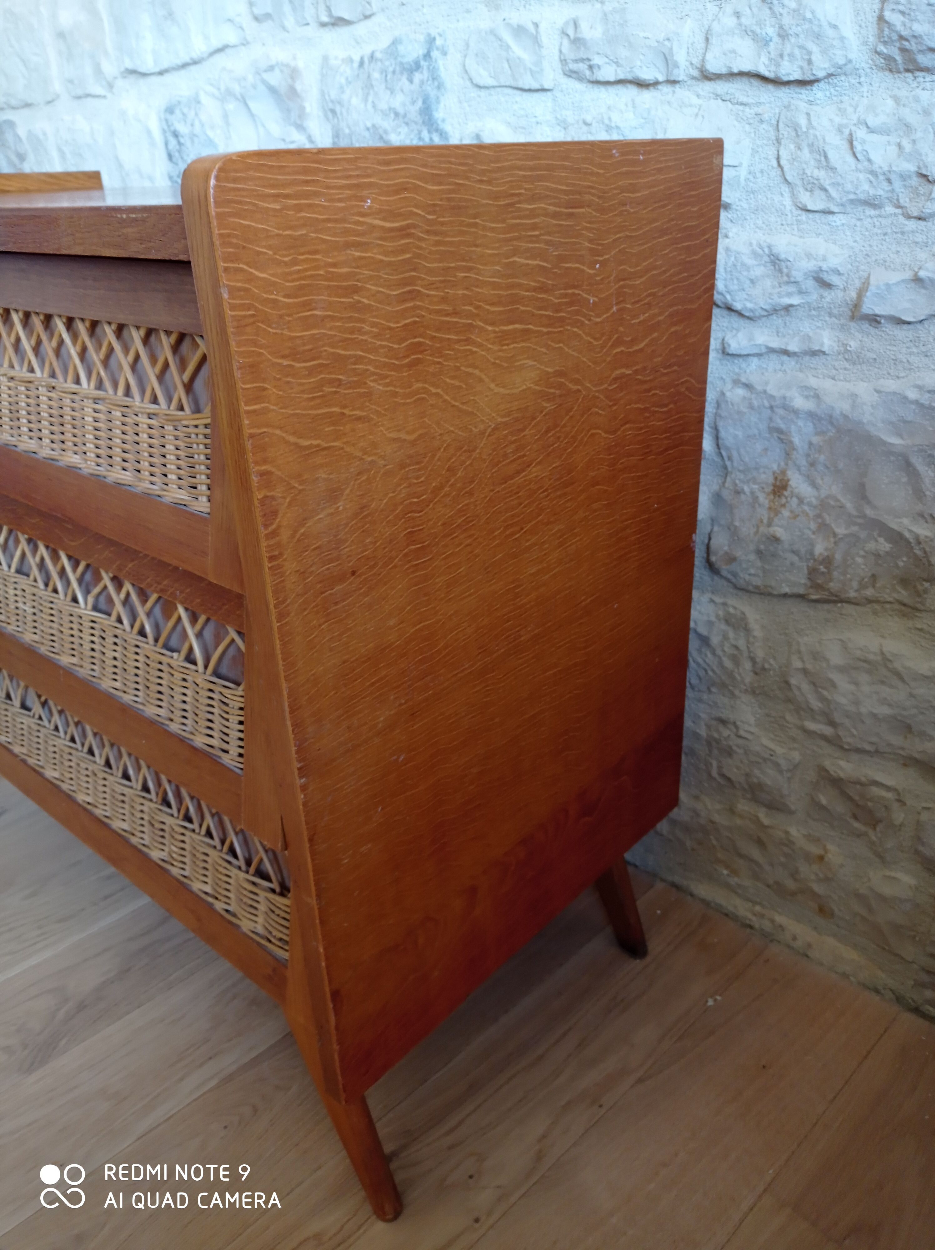 Chest of drawers  in rattan