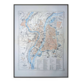 Map of Lyon, printed in 1883.