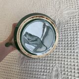 Green ceramic teapot/coffee maker, vintage