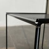 Postmodern perforated metal nesting side table from Ikea, 1980s.