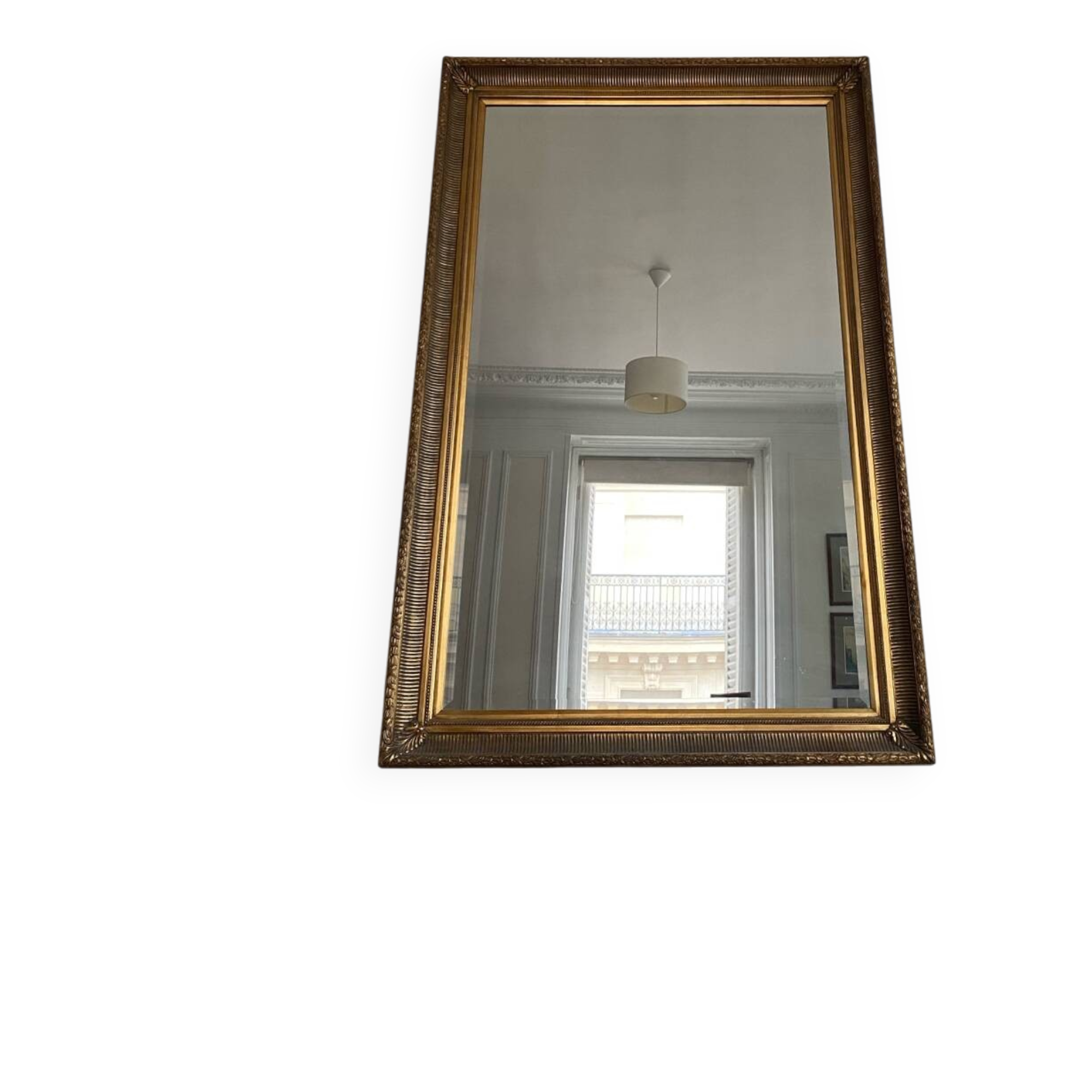 A gilt wood and gesso picture frame mirror, French Second Empire style