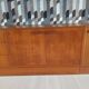 Large modular vintage sideboard in wood – 1960s/70s – 248 cm