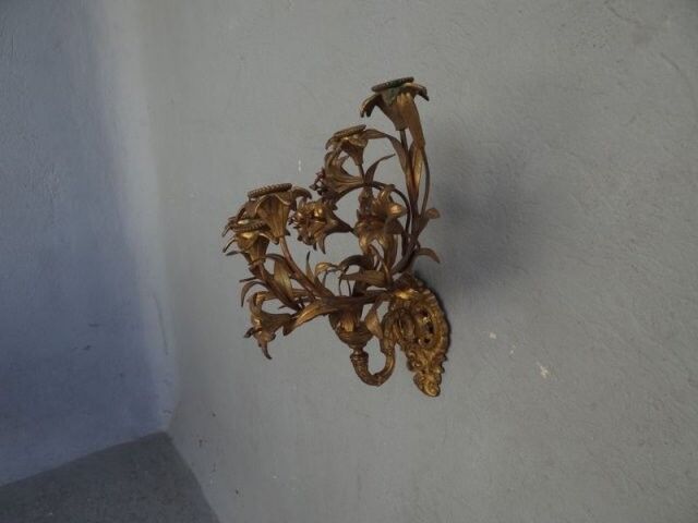 Applied Napoleon III bronze Golden Flower