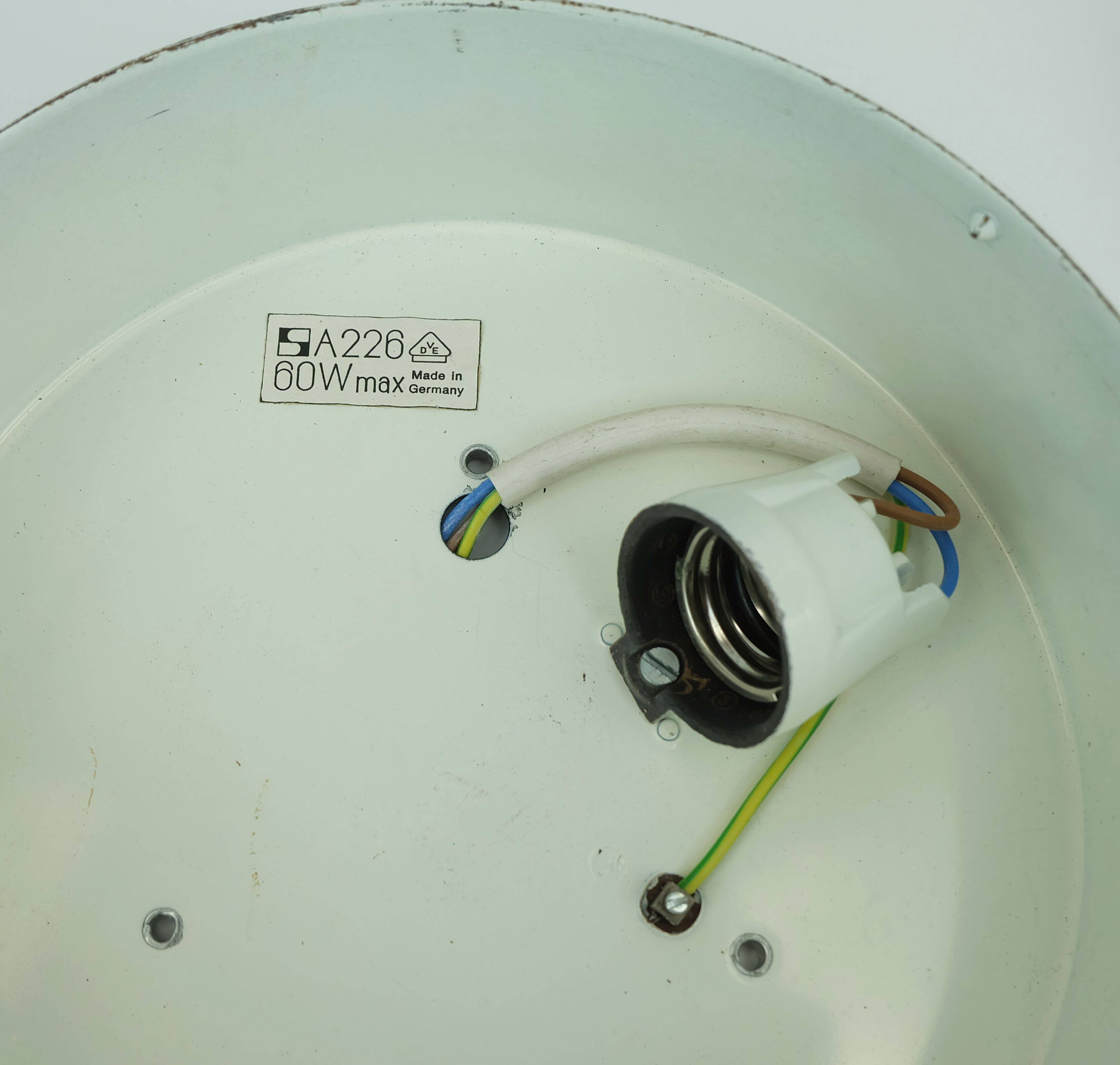 No. 1 of 2- staff ceiling lamp or wall lamp model a 226 bubble glass 60s70s