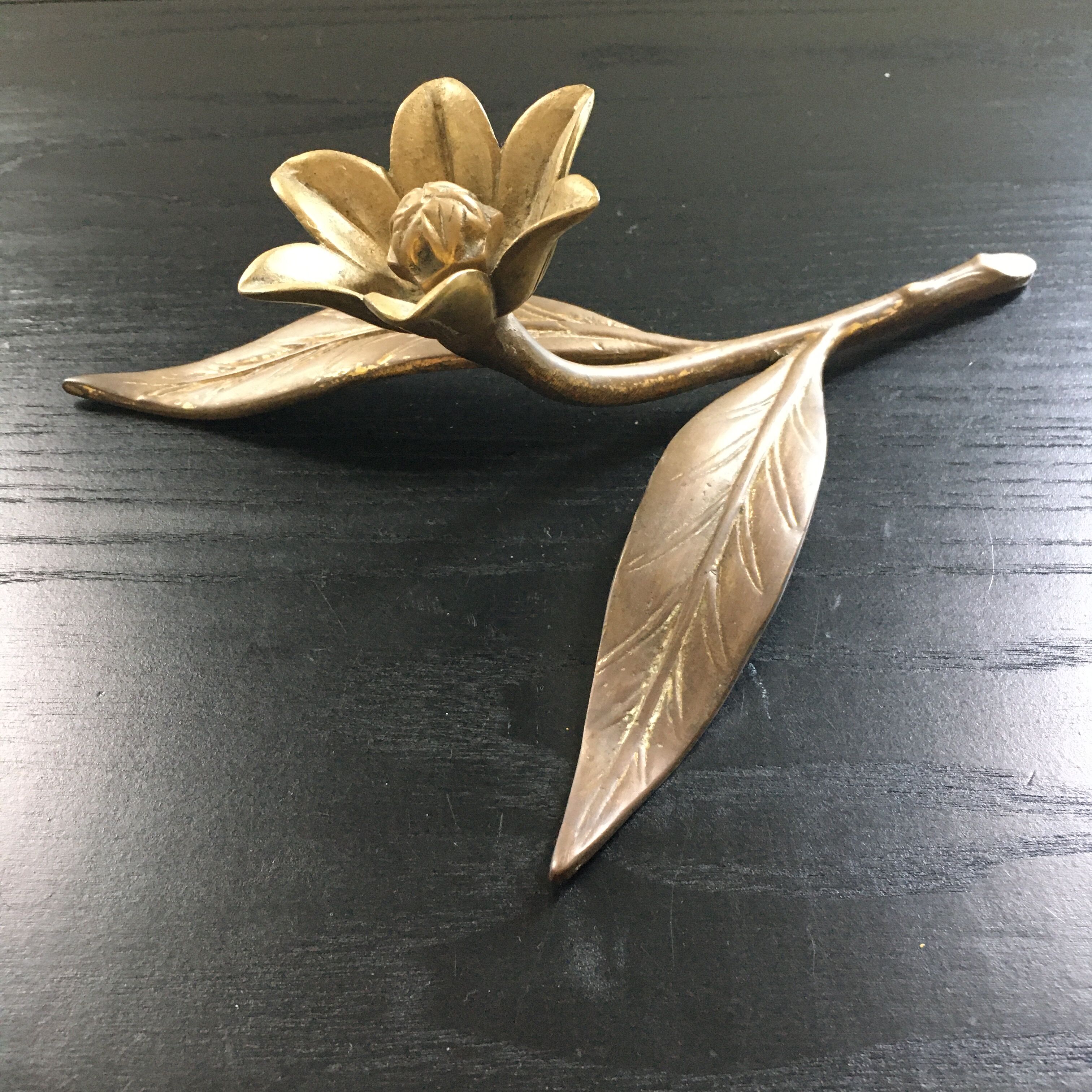 Brass flower paper press