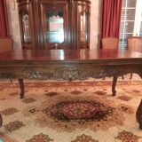 Solid walnut dining table