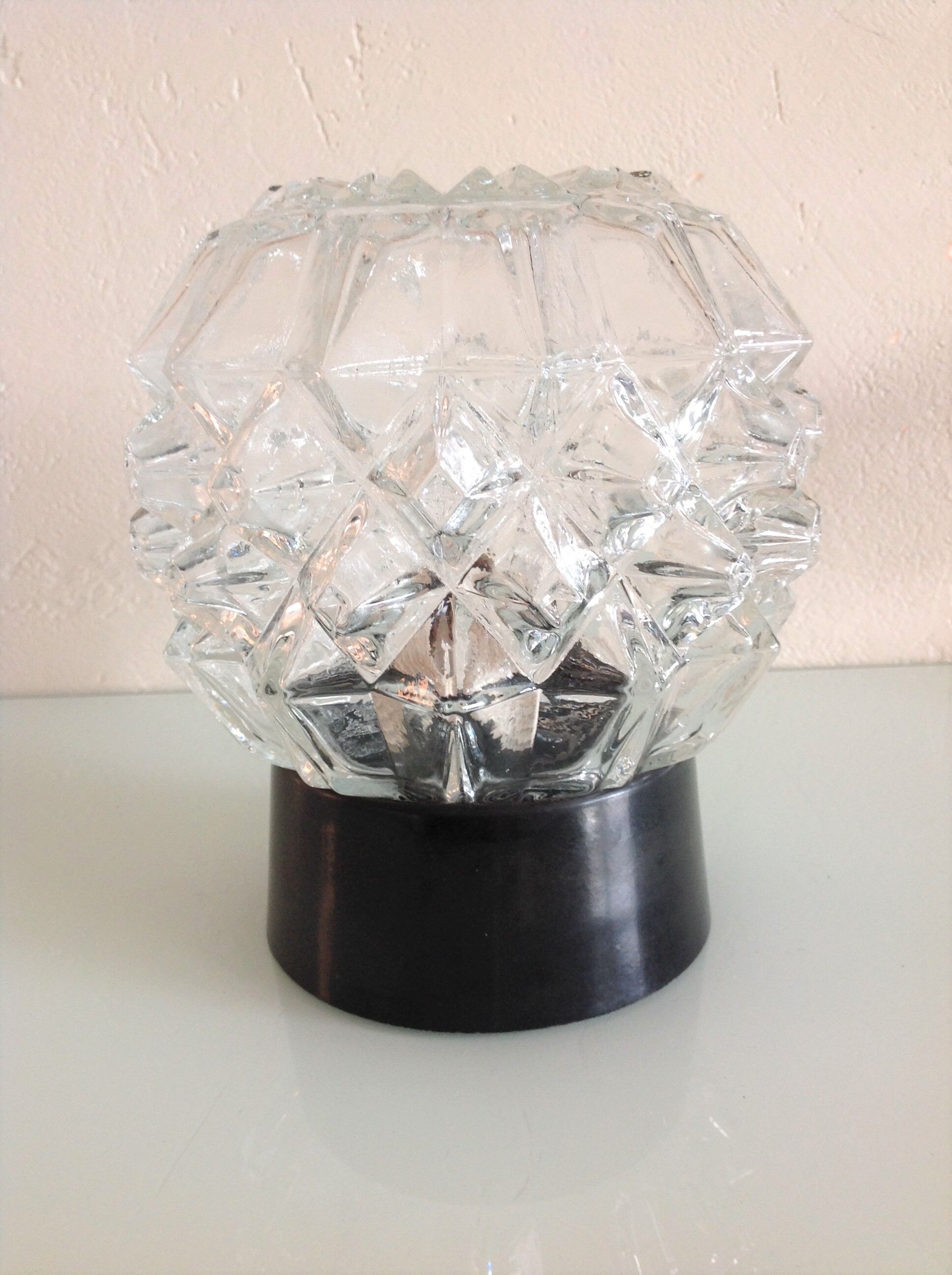 Plafonnier pointes de diamant par RZB Leuchten vintage années 60-70