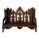 antique wall shelf gothic style openwork wood