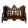 antique wall shelf gothic style openwork wood