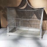 Iron and wicker bird cage
