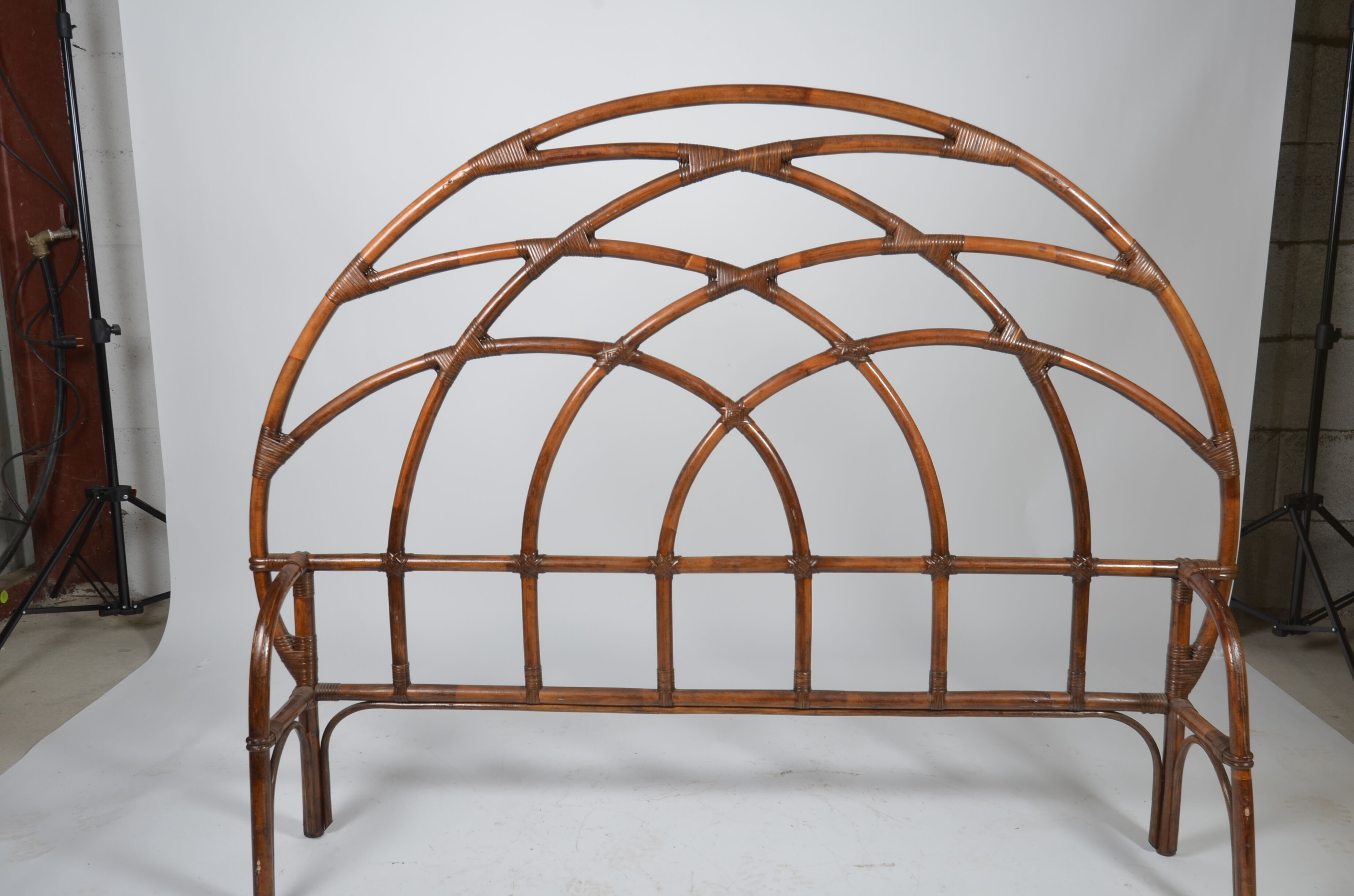 Rattan headboard 2 places