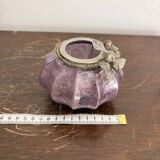 Mercurised Glass Purple Pumpkin Lantern Shabby Chic Romantic