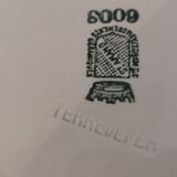 Set of 8 flat plates earth of iron st Amand n°6009