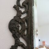 French cast iron mirror "Bacchus" god of wine, 1920s - 1930s