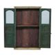 Display cabinet buffet glass old teak wood original patina