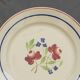 Set of 6 Luneville earthenware dessert plates. Bagatelle model.