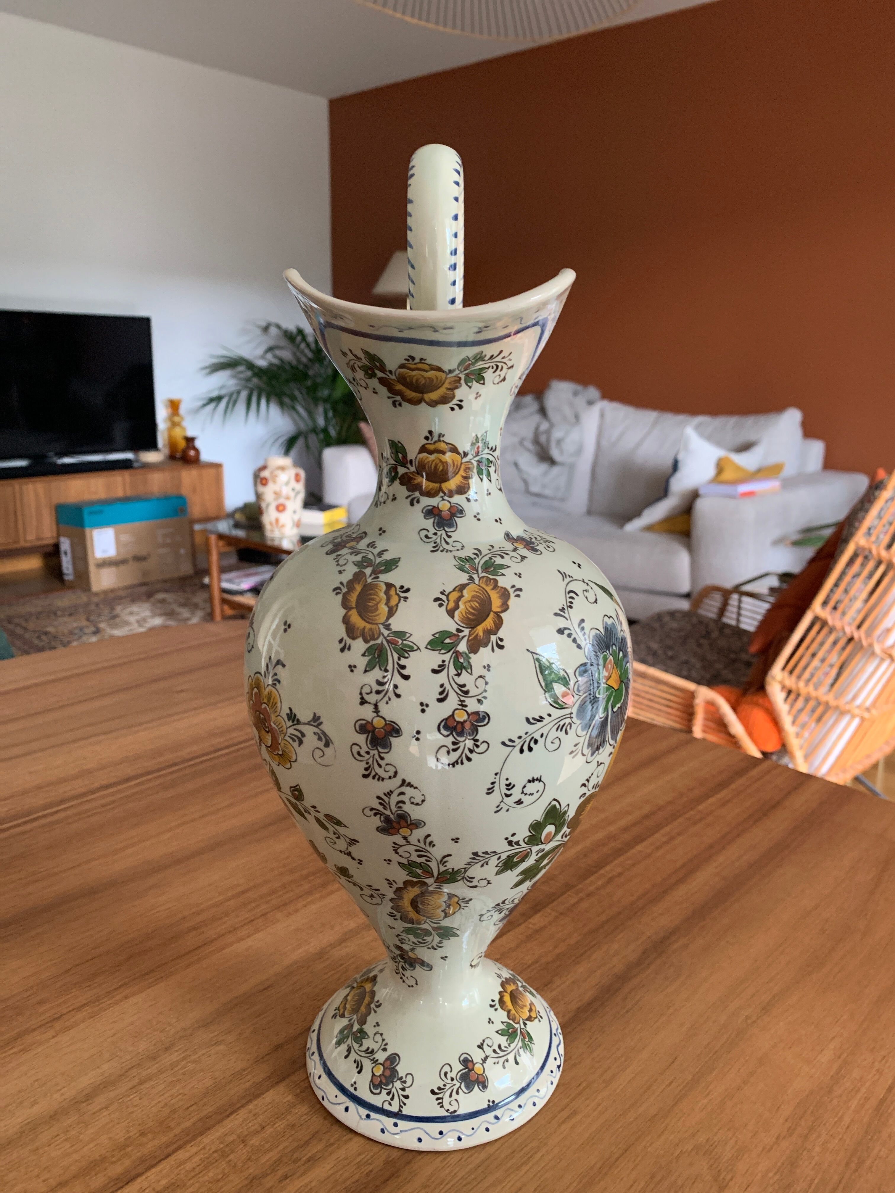 Pichet vintage fleurs