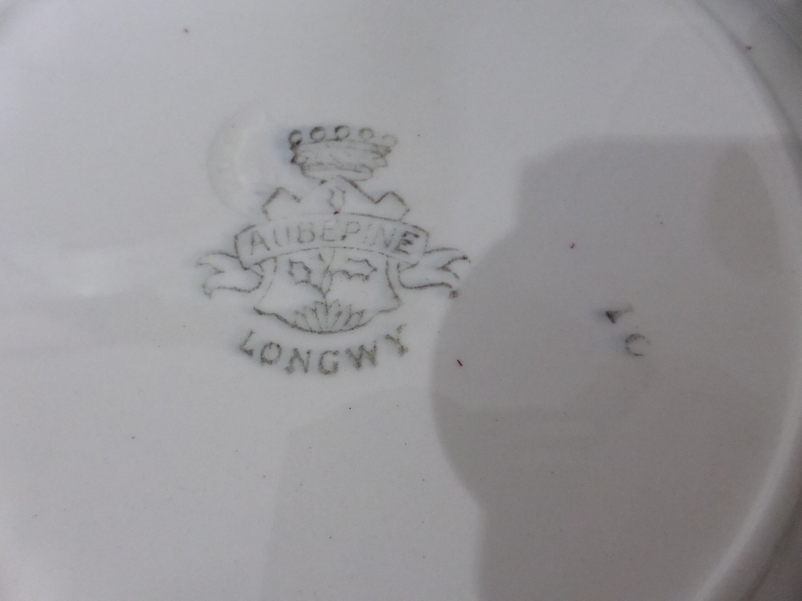 3 Longwy flat plates, Aubépine model