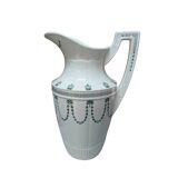 Opaque porcelain water jug from Gien: Terre de Fer Marie-Louise