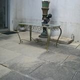 Table basse fer forgée