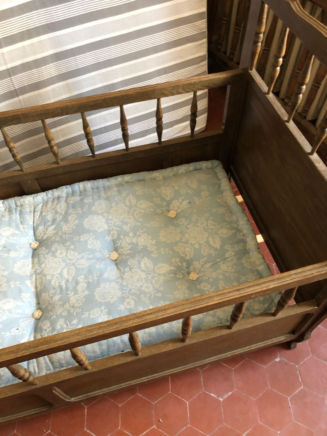 Vintage antique children's bed