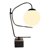 Large Vintage Table Lamp • Marble Base • Brass • 1970-1980