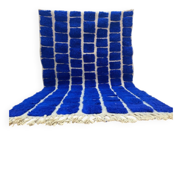 Tapis berbère en laine pure fait main traditionnelle taille 150/250 cm