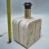 Travertine lamp fratelli mannelli 60s