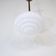Vintage single opaline hanging lamp