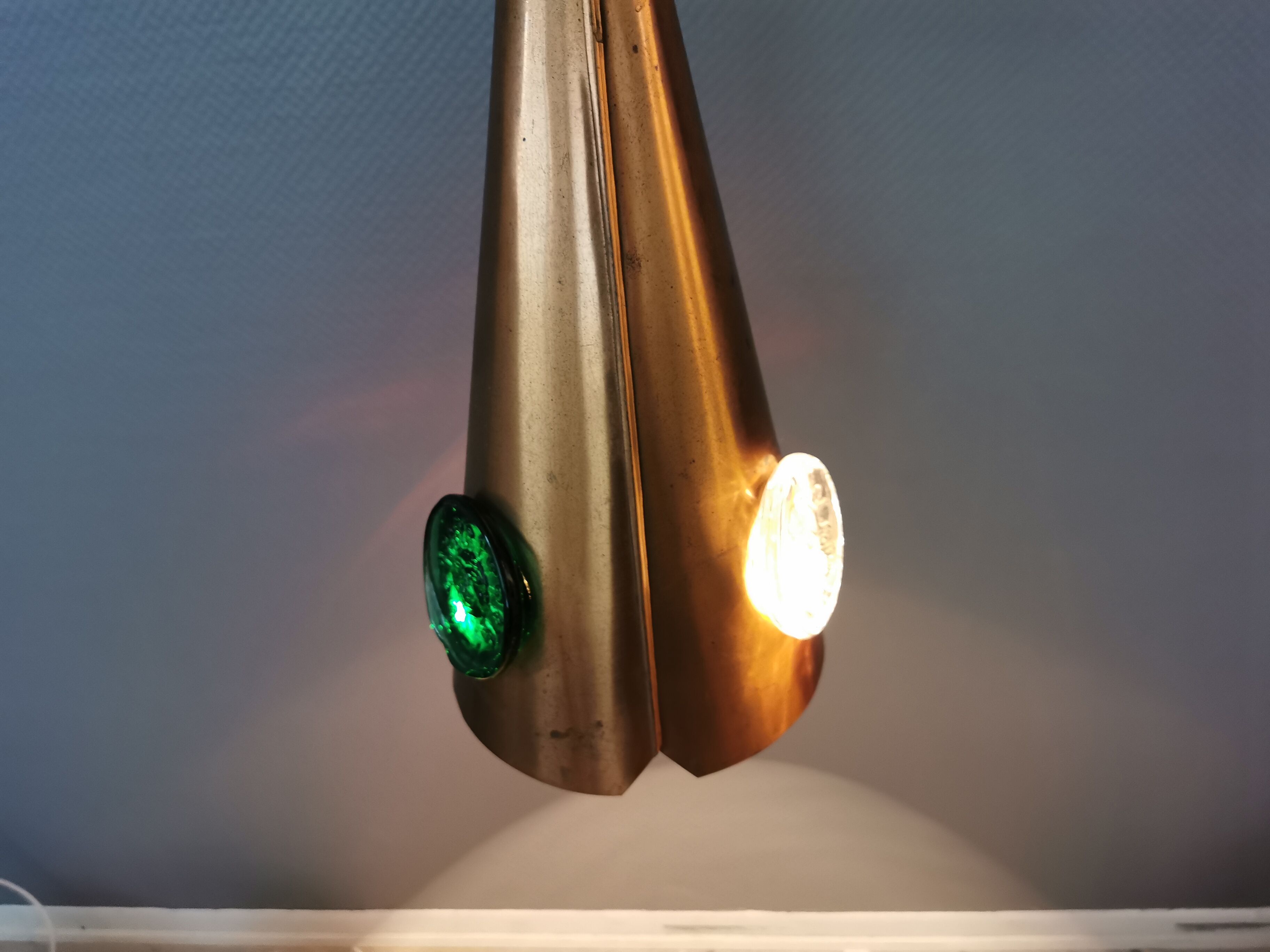 Hanging lamp, model Struten in copper by Erik Höglund & Hans Bergström for Ateljé Lyktan Sweden 1960