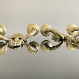 Wall lamp Mascherone Tragedia Greca in silver cast alloy