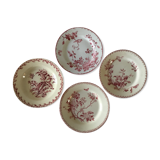 4 gien earthenware plates