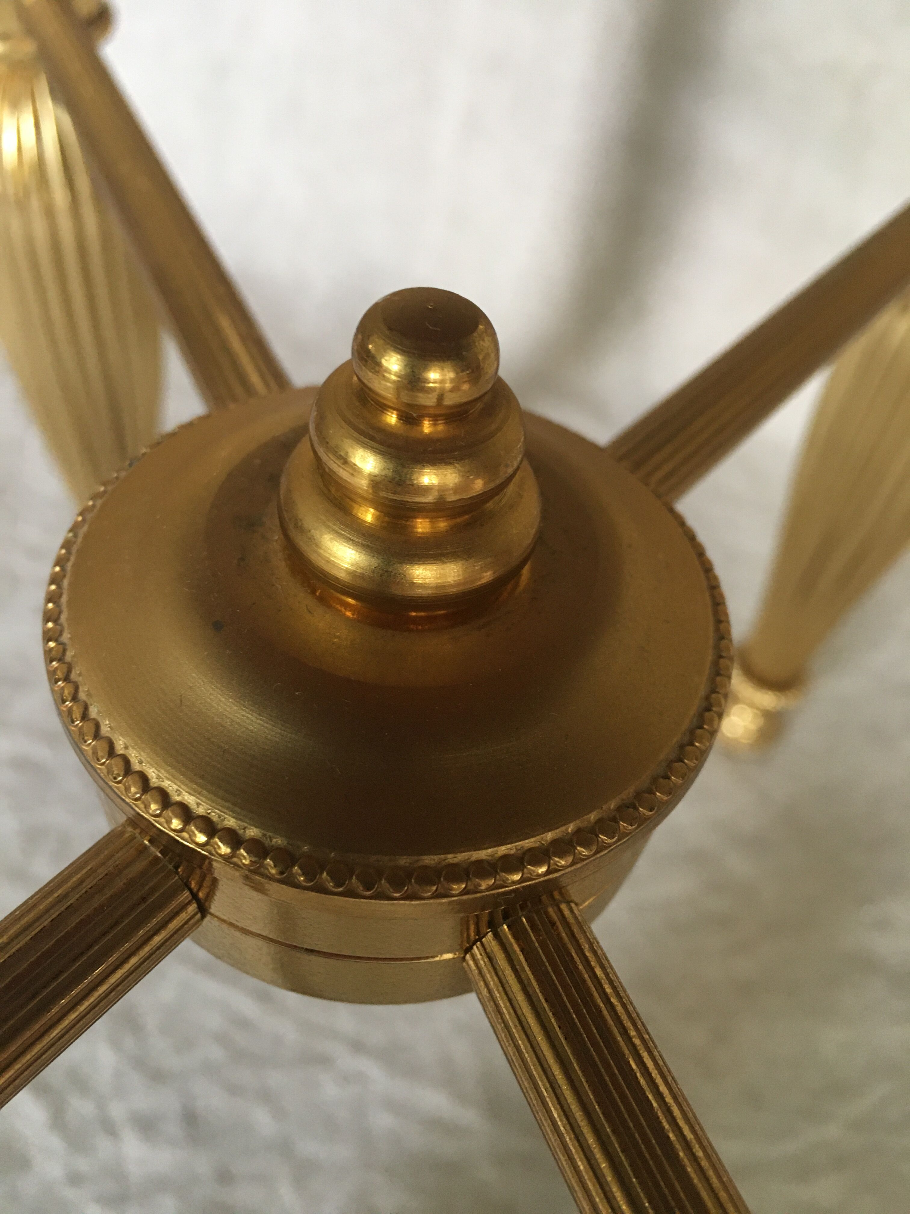 Brass tabouret of the 70s