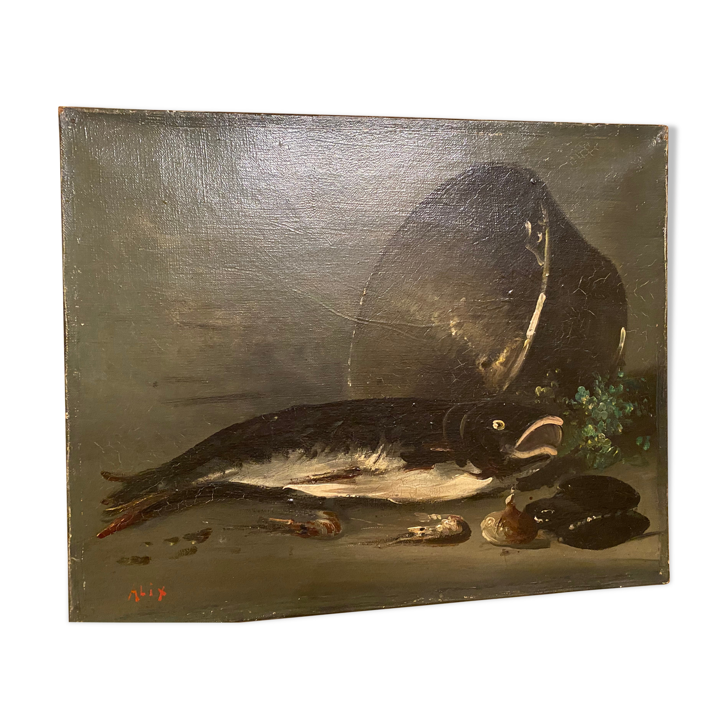Ancient oil painting