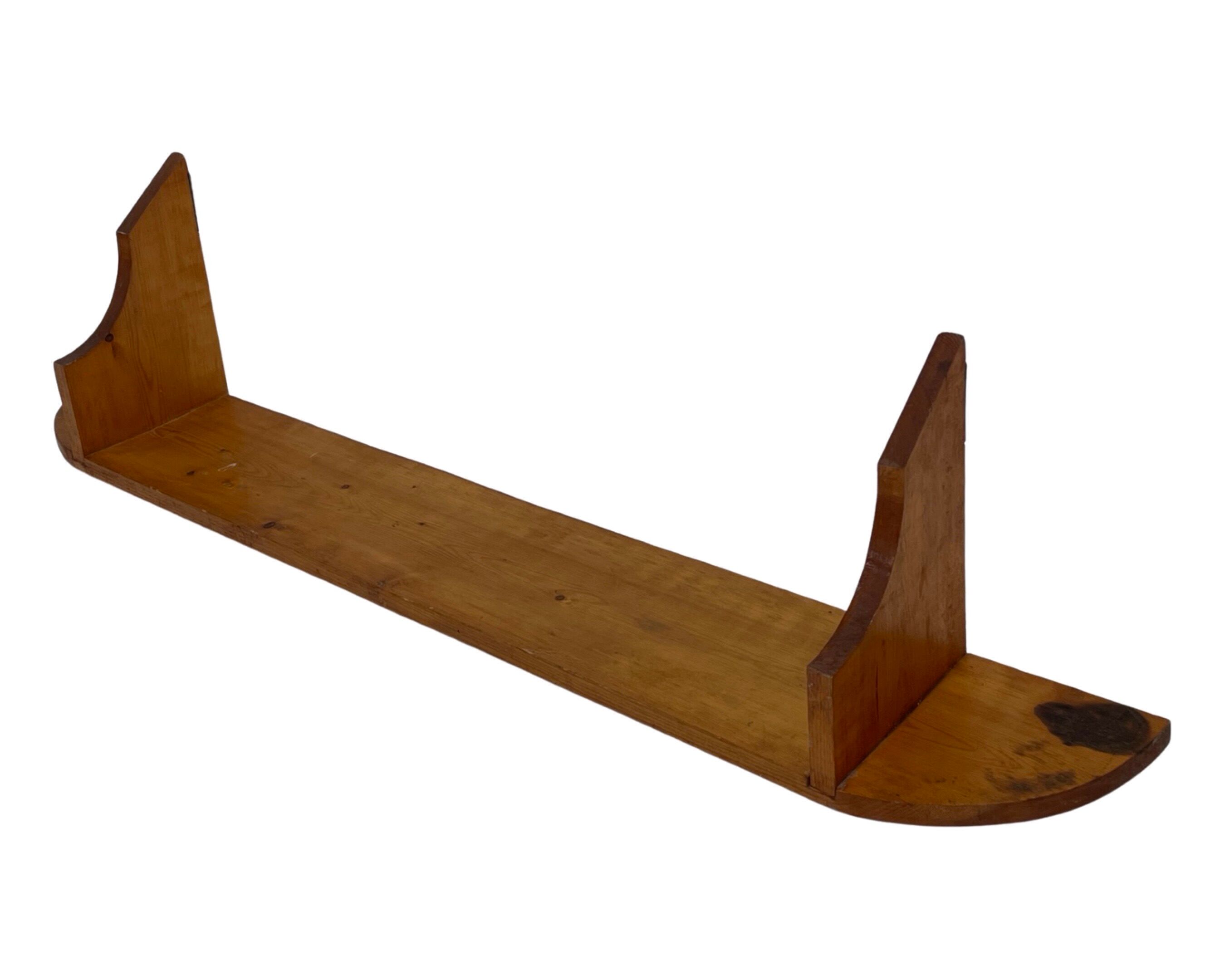 Vintage wooden wall rack bookshelf