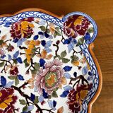 Soupière et plat Gien décor Pivoines, XXe siècle