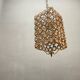 Bronze Pink Crystal Light Pendant 1960’s