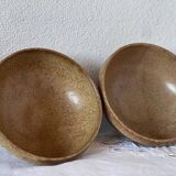 2 large stoneware bowls