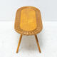 Tabouret en rotin du milieu du siècle par Jan Kalous pour ÚLUV, années 1960, Tchécoslovaquie