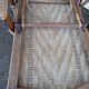 Rattan Chaise Longue Armchair, late 19th century Belle Epoque.