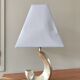 Pied de lampe desing vintage en laiton forme vague