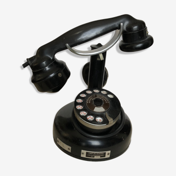 Old black Bakelite phone