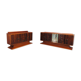 Ebony sideboard, 1940s, set of 2