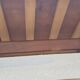 Drawing table wood and vintage metal