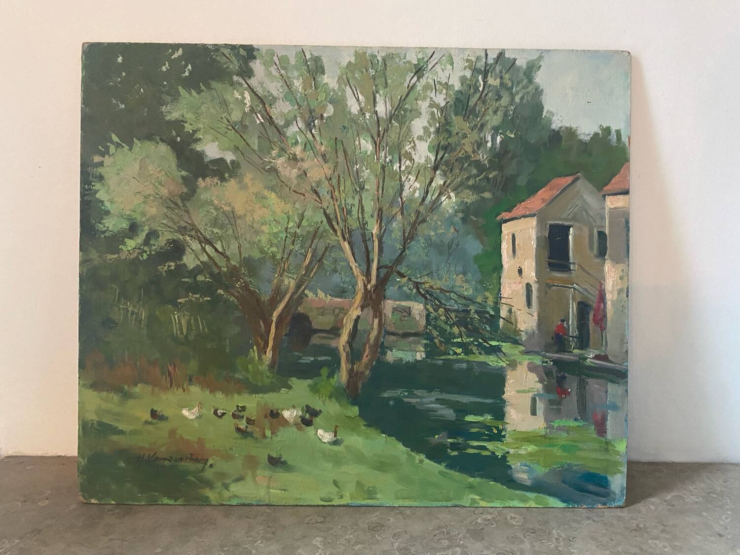 Country landscape signed