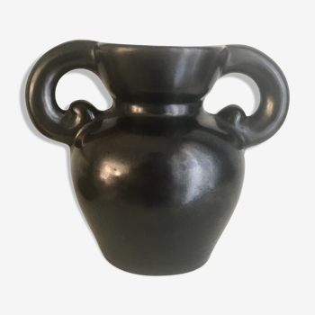 Vase engobe noire