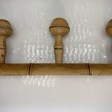 old Bamboo style wall coat rack