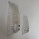 Pair of vintage wall lights, bubbled Murano glass, Italy 1970