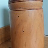 Turned wooden lamp base